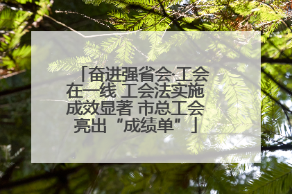 奋进强省会·工会在一线 工会法实施成效显著 市总工会亮出“成绩单”