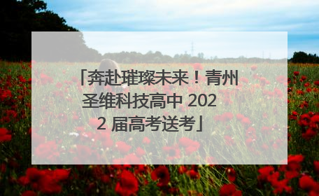 奔赴璀璨未来！青州圣维科技高中 2022 届高考送考