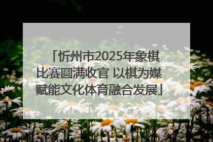 忻州市2025年象棋比赛圆满收官 以棋为媒赋能文化体育融合发展
