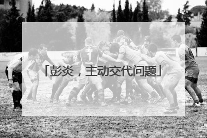 彭炎，主动交代问题