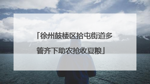 徐州鼓楼区拾屯街道多管齐下助农抢收夏粮