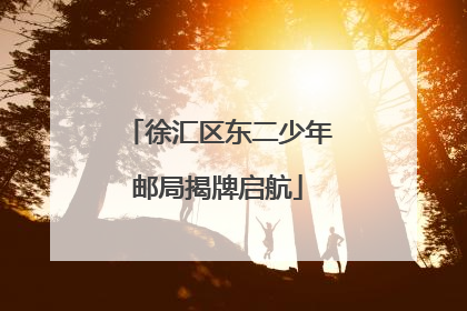 徐汇区东二少年邮局揭牌启航