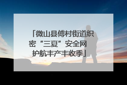 微山县傅村街道织密“三夏”安全网 护航丰产丰收季