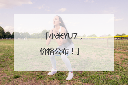 小米YU7，价格公布！