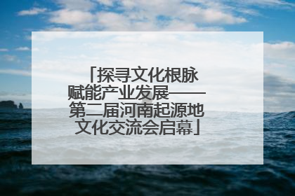 探寻文化根脉 赋能产业发展——第二届河南起源地文化交流会启幕