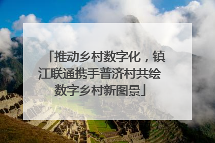 推动乡村数字化，镇江联通携手普济村共绘数字乡村新图景