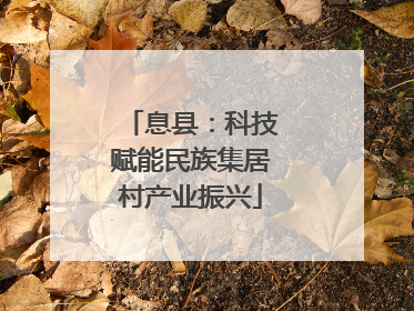 息县：科技赋能民族集居村产业振兴