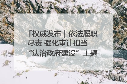 权威发布｜依法履职尽责 强化审计担当 “法治政府建设”主题系列新闻发布会市审计局专场召开