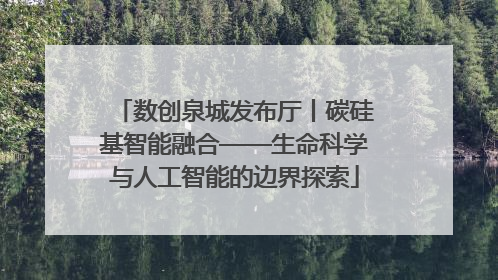 数创泉城发布厅丨碳硅基智能融合——生命科学与人工智能的边界探索
