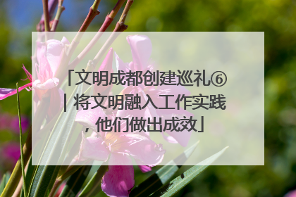 文明成都创建巡礼⑥｜将文明融入工作实践，他们做出成效