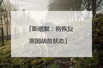 斯塔默：将恢复英国战备状态