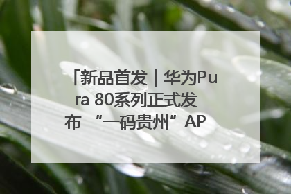 新品首发｜华为Pura 80系列正式发布 “一码贵州”APP抢先开售！