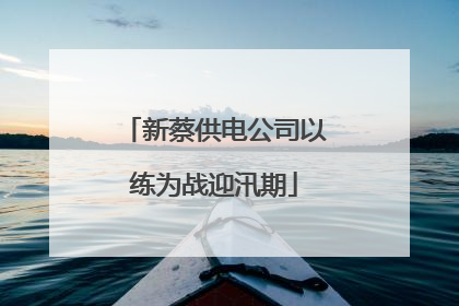 新蔡供电公司以练为战迎汛期