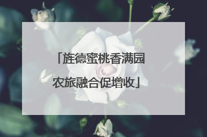 旌德蜜桃香满园 农旅融合促增收