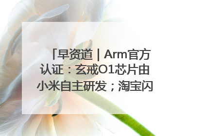 早资道｜Arm官方认证：玄戒O1芯片由小米自主研发；淘宝闪购联合饿了么日订单超4000万