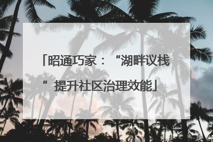 昭通巧家：“湖畔议栈”提升社区治理效能