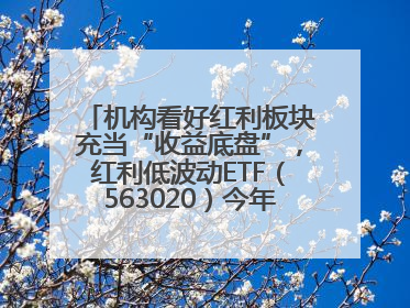 机构看好红利板块充当“收益底盘”，红利低波动ETF（563020）今年第2次分红来了