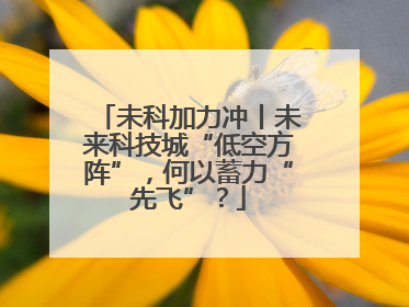 未科加力冲丨未来科技城“低空方阵”，何以蓄力“先飞”？