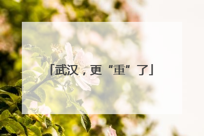 武汉，更“重”了