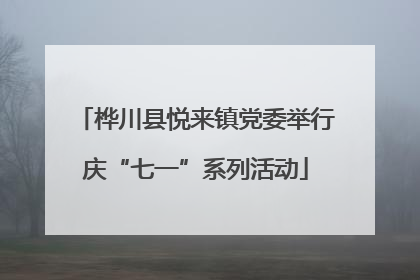 桦川县悦来镇党委举行庆“七一”系列活动