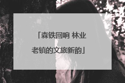 森铁回响 林业老镇的文旅新韵