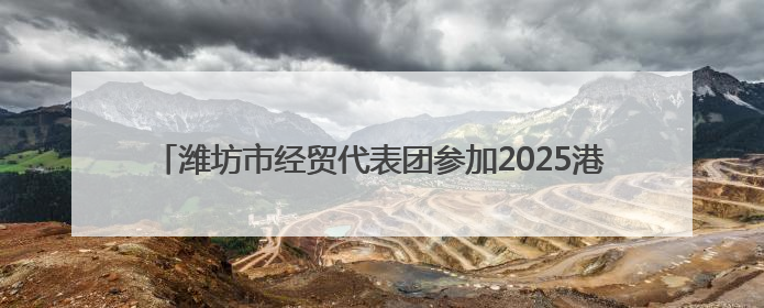 潍坊市经贸代表团参加2025港澳山东周并开展系列招商洽谈活动