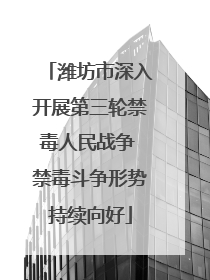 潍坊市深入开展第三轮禁毒人民战争 禁毒斗争形势持续向好