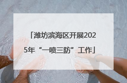 潍坊滨海区开展2025年“一喷三防”工作