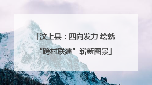 汶上县：四向发力 绘就“跨村联建”崭新图景
