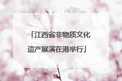江西省非物质文化遗产展演在港举行