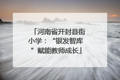 河南省开封县街小学：“银发智库”赋能教师成长