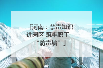 河南：禁毒知识进园区 筑牢职工“防毒墙”