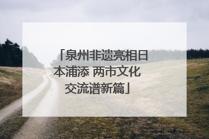 泉州非遗亮相日本浦添 两市文化交流谱新篇