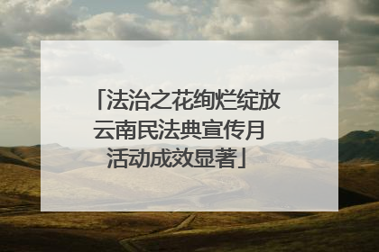 法治之花绚烂绽放 云南民法典宣传月活动成效显著