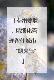 泰州姜堰：精细化管理留住城市“烟火气”