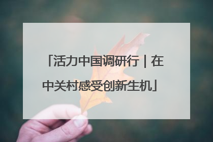 活力中国调研行｜在中关村感受创新生机