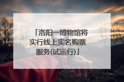 洛阳一博物馆将实行线上实名购票服务(试运行)