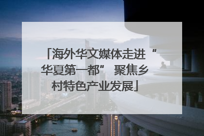 海外华文媒体走进“华夏第一都” 聚焦乡村特色产业发展