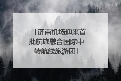 济南机场迎来首批航旅融合国际中转航线旅游团