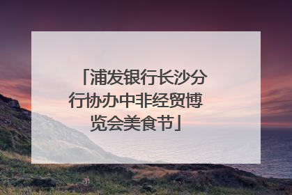 浦发银行长沙分行协办中非经贸博览会美食节