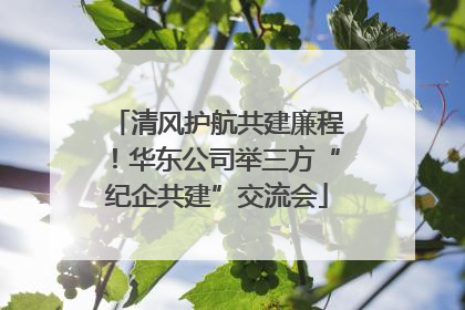 清风护航共建廉程！华东公司举三方“纪企共建”交流会