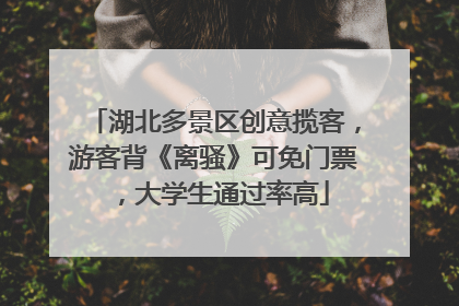 湖北多景区创意揽客，游客背《离骚》可免门票，大学生通过率高