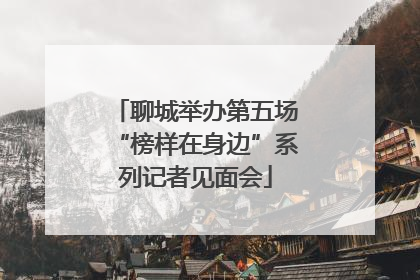 聊城举办第五场“榜样在身边”系列记者见面会