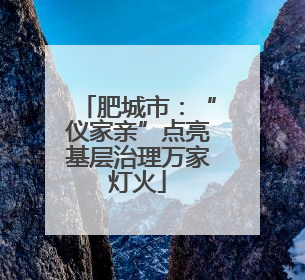 肥城市：“仪家亲”点亮基层治理万家灯火