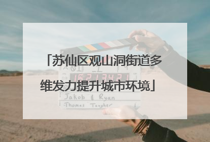 苏仙区观山洞街道多维发力提升城市环境