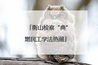 衡山检察“典”燃民工学法热潮
