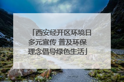 西安经开区环境日多元宣传 普及环保理念倡导绿色生活