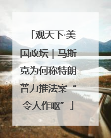 观天下·美国政坛｜马斯克为何称特朗普力推法案“令人作呕”