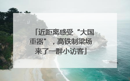 近距离感受“大国重器”，高铁制梁场来了一群小访客