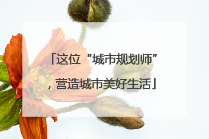 这位“城市规划师”，营造城市美好生活